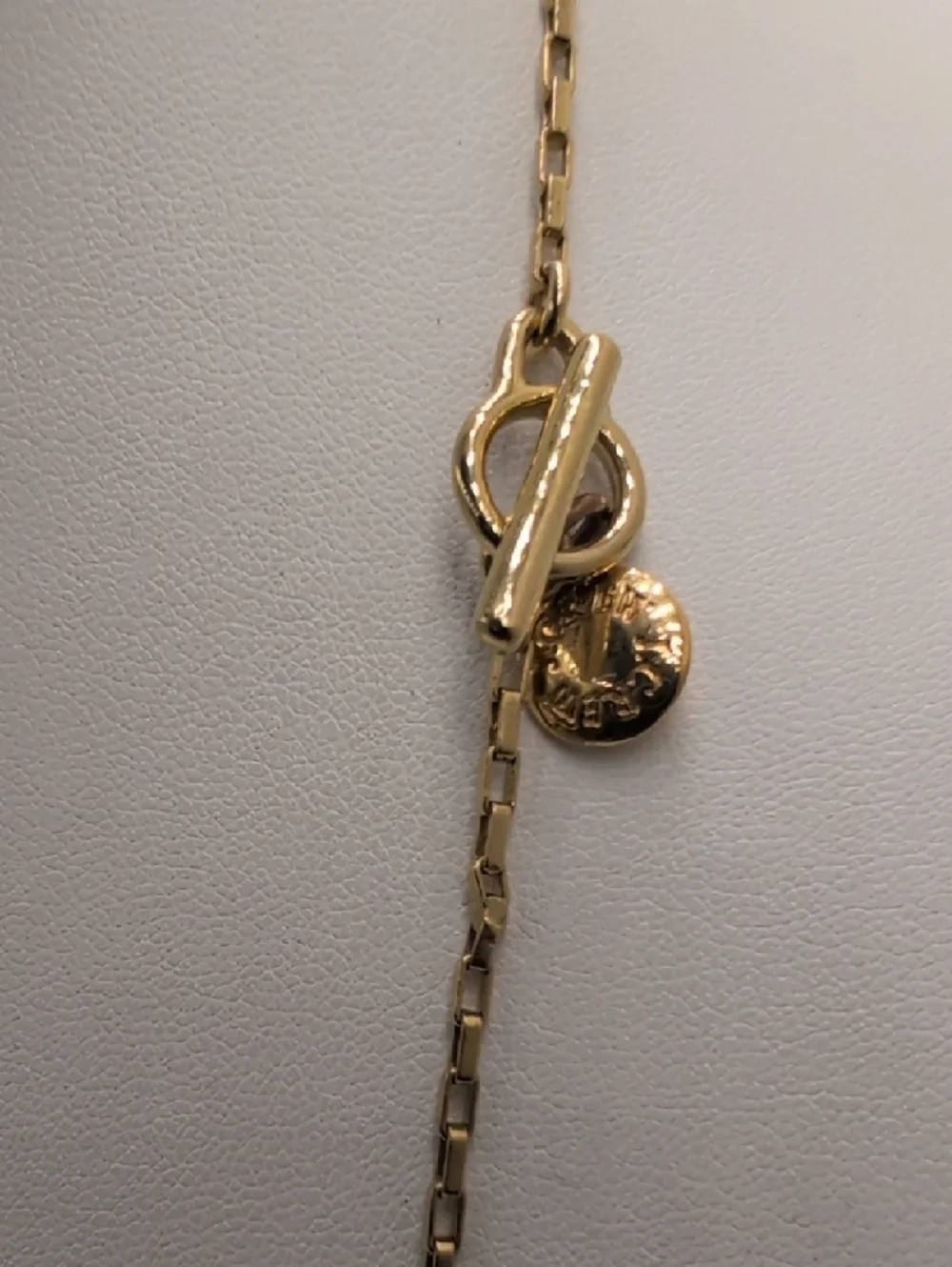 J. Crew Gold Bead Long Station Necklace